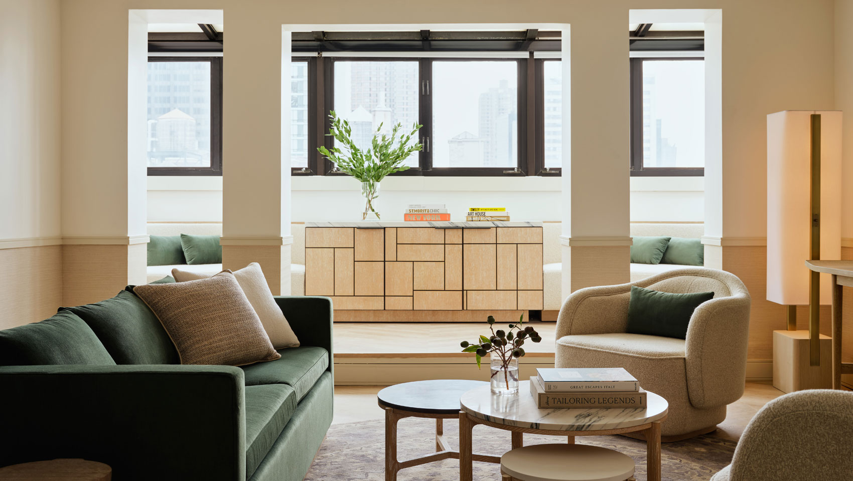 Suite sitting area at Kimpton Ashbel Hotel