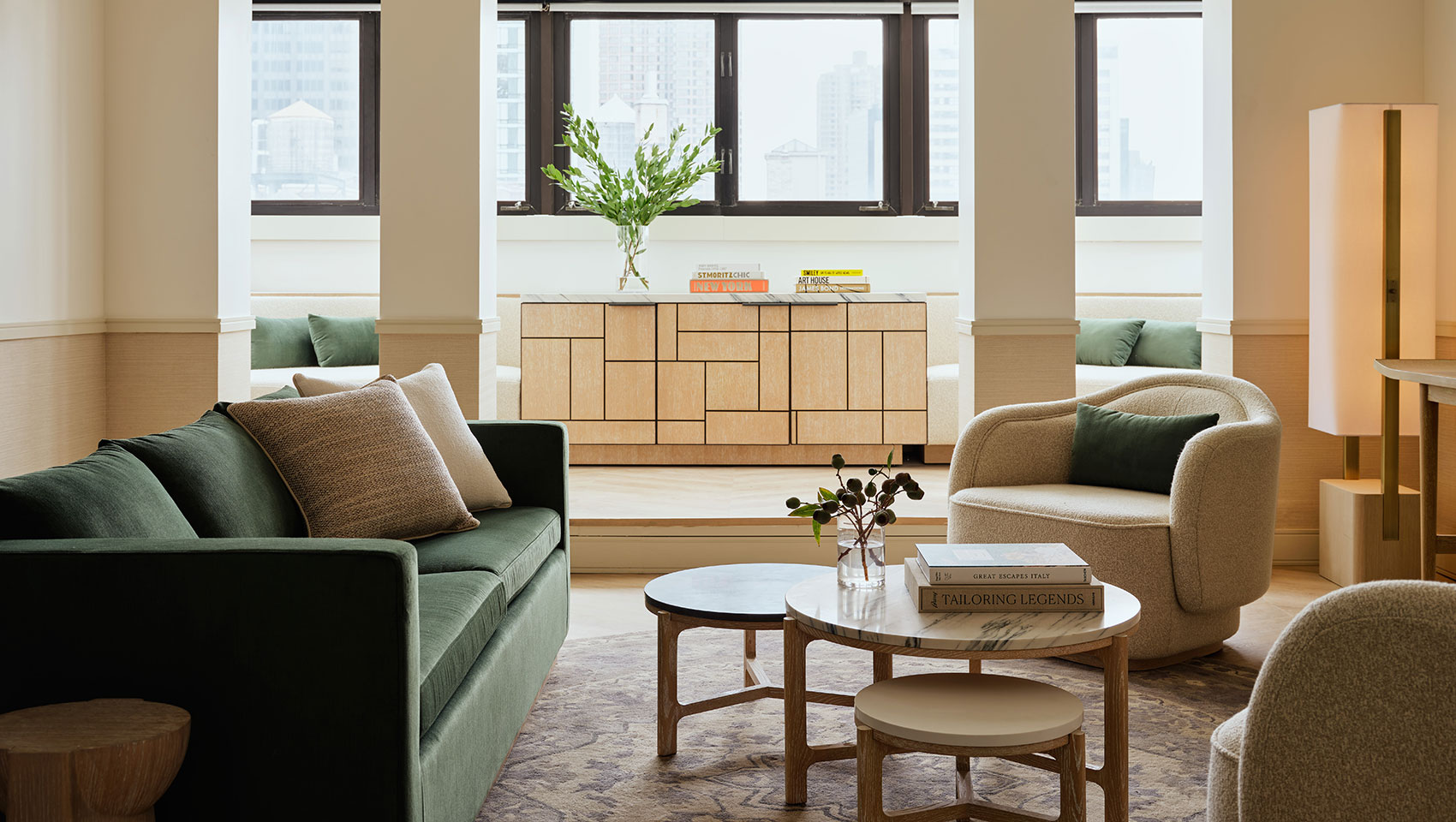 Penthouse sitting area at Kimpton Ashbel