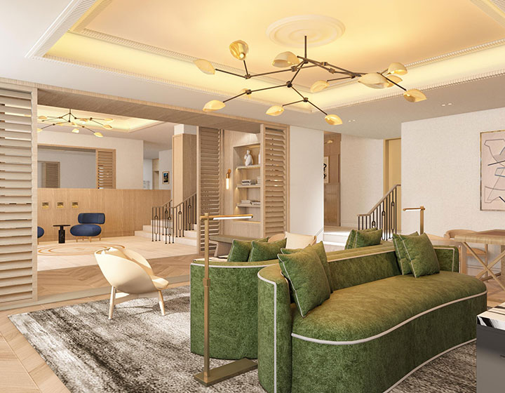 Living Room Lobby at Kimpton Ashbel